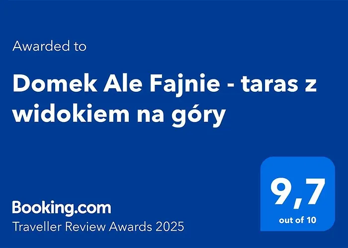 Ale Fajnie - Taras Z Widokiem Na Gory Chalet *